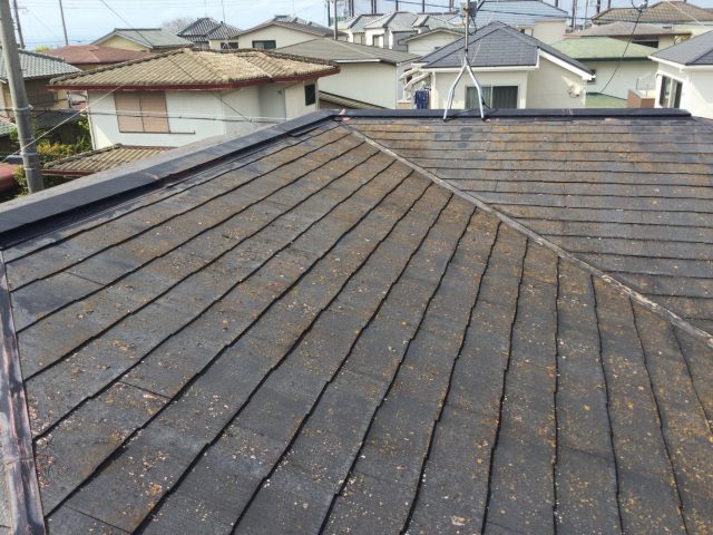 高砂市の経年劣化が進行したスレート